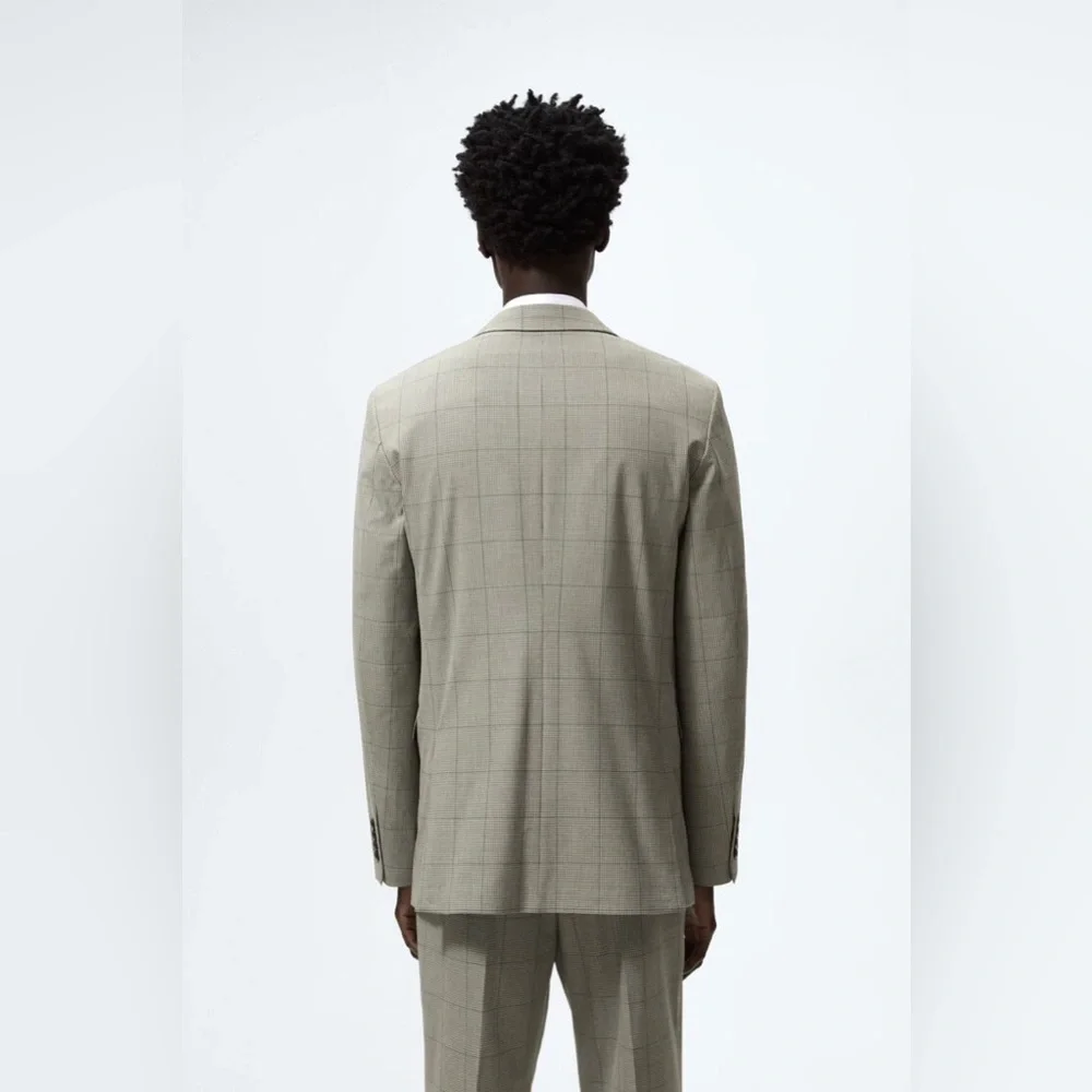 SALE!NWT $149 ZARA CHECKERED SUIT BLAZER SIZE 40
